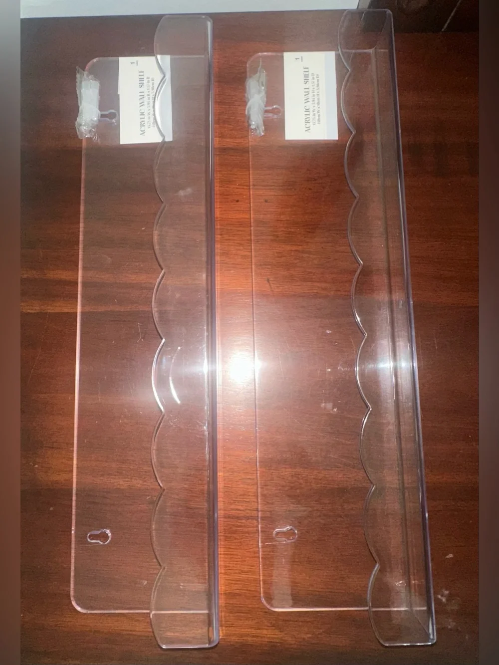 2 Acrylic Shelf Scallop from Bullseye's Playground